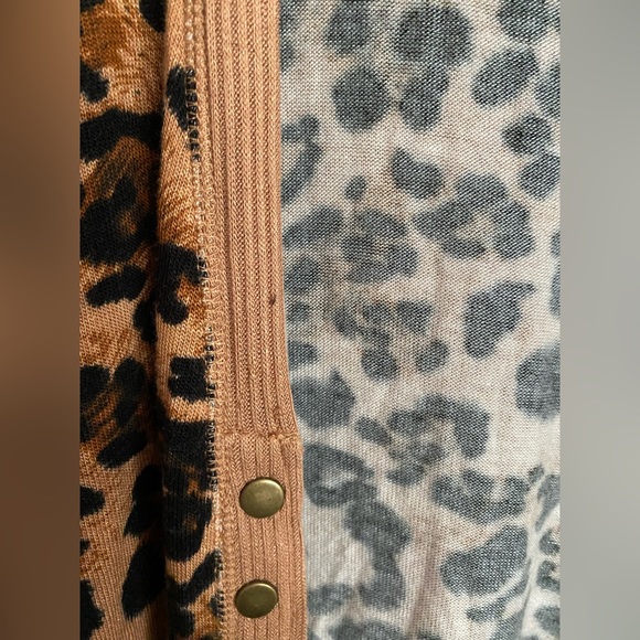 Zenana brown and black cheetah print button-down cardigan. - Picture 6 of 11